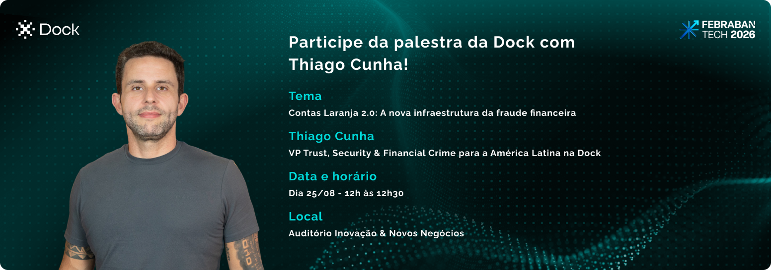 Participe da palestra da Dock com Thiago Cunha!