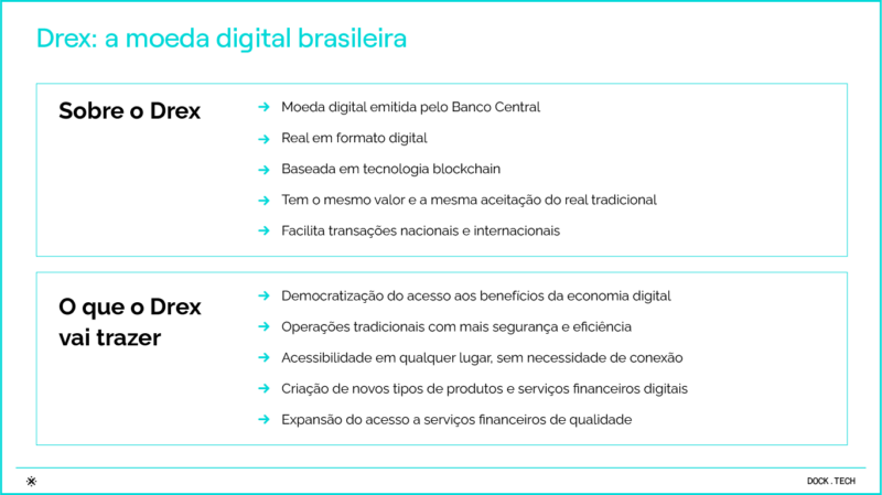 Sobre o drex, a moeda digital brasileira