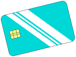 Ilustração de um cartão de crédito